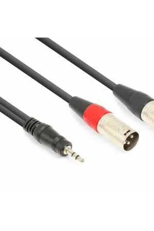 Tout juste ajouté | Vonyx Câble Audio Cordon 2x XLR Mâle/Jack 3,5 Stéréo - 1,5m