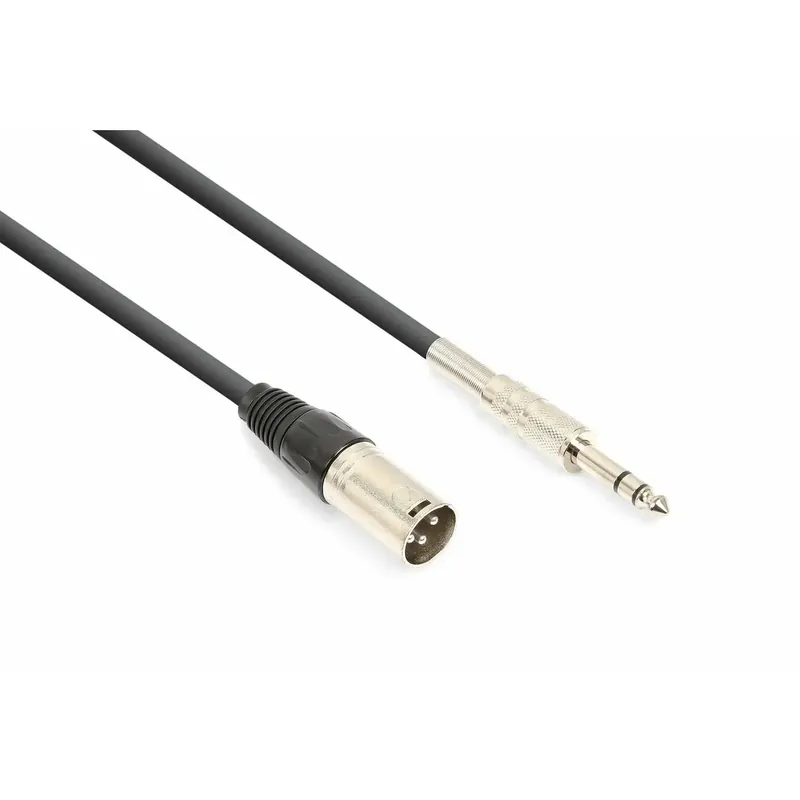 Offre - Vonyx Câble Audio Cordon XLR Mâle/Jack 6,35 Stéréo - 3m