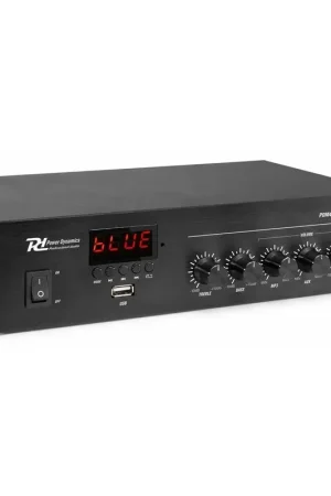 Incontournable | 2nde Vie - Power Dynamics PDM45 - Amplificateur 100V 45W RMS, Bluetooth, MP3, USB, AUX, avec Télécommande