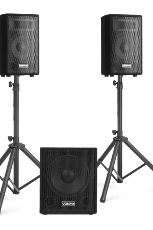 Vonyx VX1015BT Pack Sono DJ Actif 2.1 - 1000W | Produit tendance