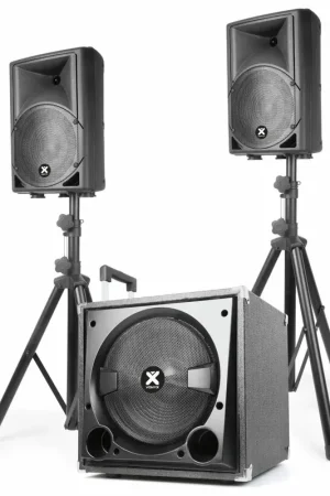 Vonyx VX800BT - Système Triphonique 2.1, Caisson de Basse 800W, BT/USB/SD/AUX | Nouveauté