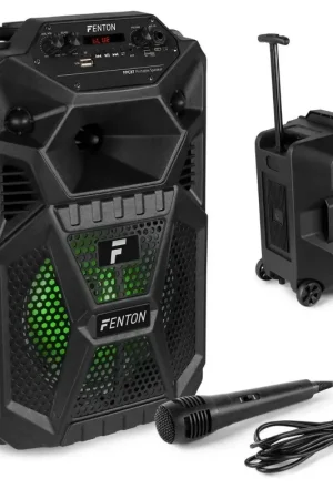 Fenton FPC8T Enceinte Sono Portable avec Batterie 8" 50W - Tout nouveau