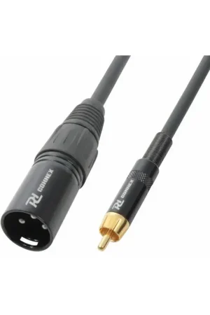 PD Connex Câble Audio Cordon XLR Mâle - RCA Mâle - 8m - Haute qualité