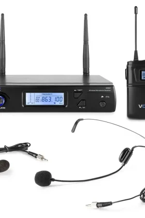 Vonyx WM61B - Microphones sans Fil UHF, 16 canaux - Prix mini