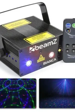Retour gratuit | BeamZ Bianca Double Laser 330 mW RGB Gobo IRC