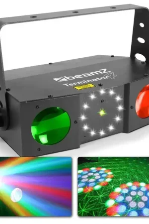 BeamZ Terminator IV Double Moon LED avec Laser et Stroboscope - Tout nouveau