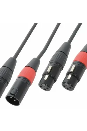 Prix promo - PD Connex Câble Audio Cordon 2x XLR Mâle - 2x XLR Femelle - 6m