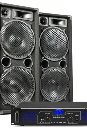 Prix mini | MAX212 Kit Sono DJ et Amplificateur Bluetooth 2800W