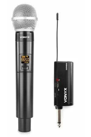 Nouveau - 2nde Vie - Vonyx WM55 Microphone sur batterie Plug-and-Play UHF sans fil