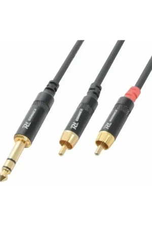 Nouveau lancement | PD Connex Câble Audio Cordon Jack 6,35 Mâle Stéréo/2x RCA Mâle - 3m