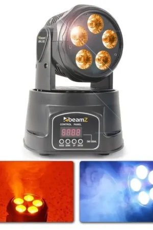 Qualité professionnelle | BeamZ MHL90 - Mini Lyre Wash 60W 5x LED RGBAW