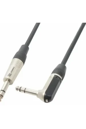 Bon prix | PD Connex Câble Audio Cordon Jack 6,35 Mâle Stéréo/Jack 6,35 Mâle Stéréo Coudé - 3m