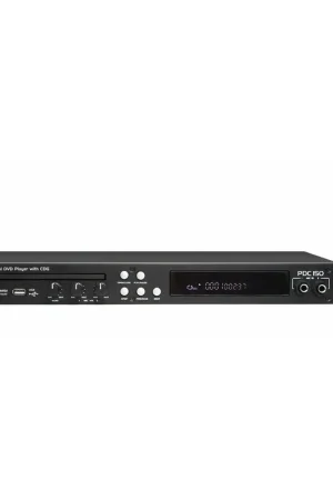 Power Dynamics PDC150 - Lecteur CD, Lecteur DVD et MP3, Rétro-Éclairé, Port USB - Produit phare