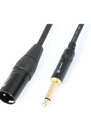 Prix usine | PD Connex Câble Audio Cordon Convertisseur XLR Mâle / Jack Mâle 6,35 mm - 15 cm
