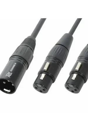 Offre spéciale - PD Connex CX142 Câble Haut-Parleur XLR 50cm - Noir