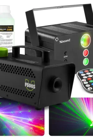 Produit tendance - Fuzzix F500S - Machine à Fumée avec Liquide et 2 Lasers et Gobo
