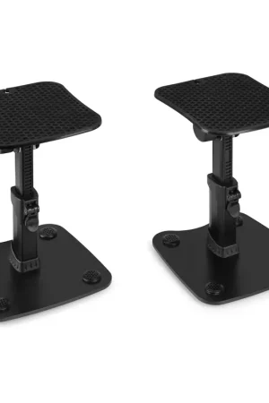 Qualité premium - Vonyx SMS30 Supports Enceintes de Monitoring Hauteur et Inclinaison Réglable
