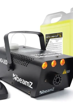 BeamZ S700-LED Flamme Machine à Fumée avec Liquide de Nettoyage et de Fumée - 700W | Vente flash