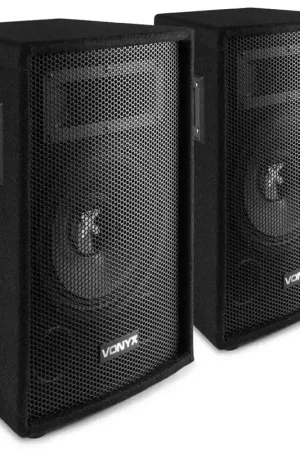 Derniers jours - Pack Vonyx SL8 - 2 Enceintes Passives 8" 800 W Max | Set Sono DJ Compact & Polyvalent