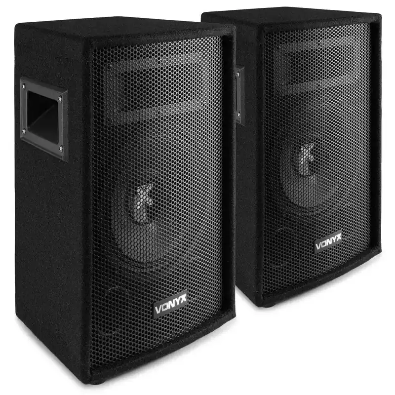 Derniers jours - Pack Vonyx SL8 - 2 Enceintes Passives 8" 800 W Max | Set Sono DJ Compact & Polyvalent