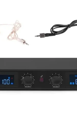 Expédition rapide - Power Dynamics PD632C - Système de Micro sans Fil UHF avec Microphone à Main et Casque