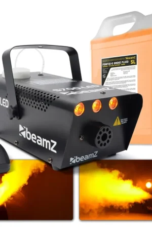 BeamZ S700-LED Machine à Fumée avec Effet de Flamme et Plus de 5 Litres de Liquide - Bonne affaire