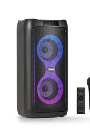 Ajoutez au panier - Fenton Core80 – Enceinte Bluetooth Lumineuse – 80 Watts, Autonomie 12H, Micro Inclus