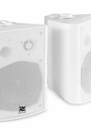 Power Dynamics DS65MB Enceintes Actives Bluetooth 2 Voies 125 Watts, Blanc - Plébiscité par les clients