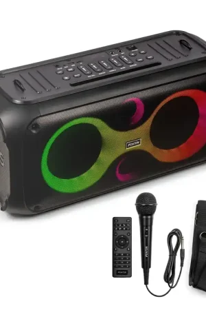 Prix usine - Fenton Core120 – Enceinte Sono Portable Lumineuse avec Bandoulière – 180 Watts, Autonomie 12H
