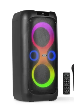Fenton Core130 – Enceinte Bluetooth Lumineuse – 180 Watts, Autonomie 12H, Micro Inclus | Achat sécurisé