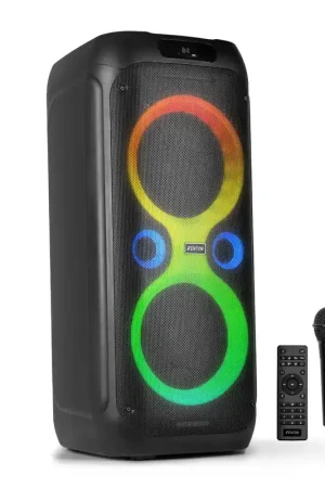 En stock - Fenton Core160 – Enceinte Bluetooth Lumineuse – 240 Watts, Autonomie 12H, Micro Inclus