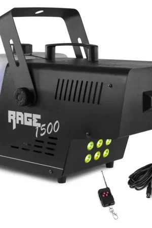 Offre spéciale - BeamZ RAGE1500LED - Machine à Fumée 1000 Watts avec LEDs RGB et DMX