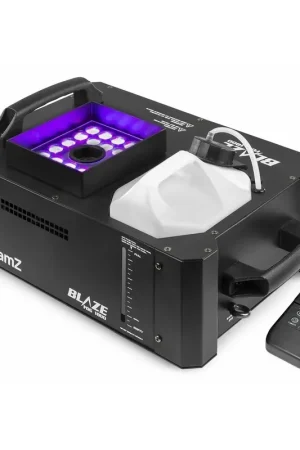 Tout juste ajouté | BeamZ BLAZE1800 - Machine à Fumée Verticale et Horizontale RGBA DMX - 1800 Watts