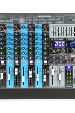 Nouvel arrivage | Power Dynamics - PDM-S1204 - Console de Mixage Professionnelle Analogique DSP - 12 canaux