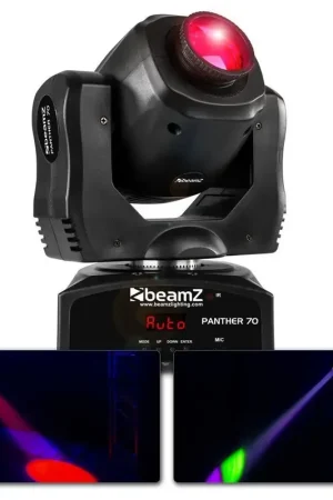 2nde Vie - BeamZ Panther 70 - Lyre Spot LED 70W, Mode DMX, Roue de 7x Gobos, 7 Couleurs | Paiement sécurisé