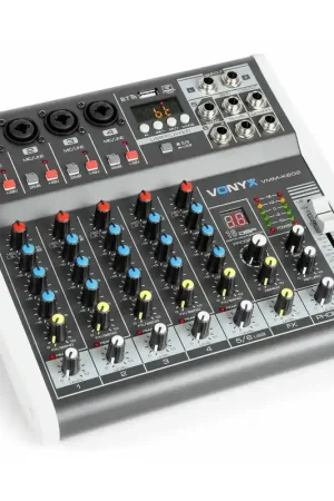 Vonyx VMM-K602 - Console de Mixage, 6 Canaux, Bluetooth - Plébiscité par les clients