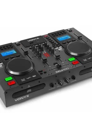 Meilleure vente - Vonyx CDJ450 - Double Lecteur CD/MP3/USB/Mixeur avec Bluetooth