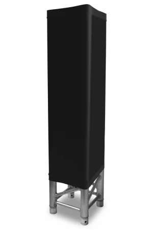 Dernière chance - BeamZ LTS10B - Voile Lycra pour Structure, 100cm, Couvre les 4 Côtés - Noir