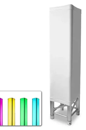 BeamZ Truss - Housse en Lycra Blanc, 1 Mètre - Top des ventes