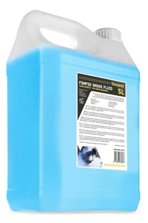 Prêt à expédier - BeamZ FSMF5D - Liquide pour Machine à Fumée 5L - Très Haute Densité, Long Temps de Suspension