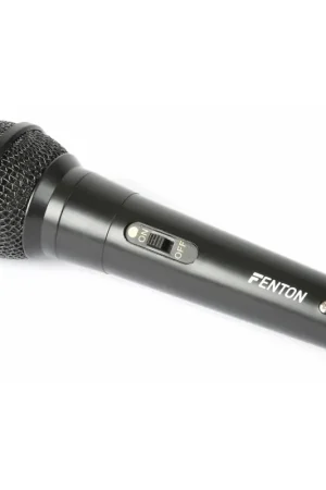 Fenton DM100 - Microphone Filaire avec Cordon de 3 Mètres - Noir - Livraison express