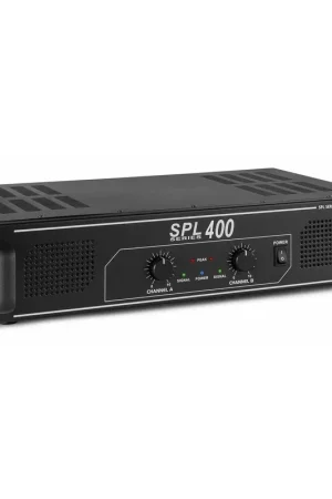 Produit tendance | SkyTec SPL400 - Amplificateur Professionnel, 2X 200 Watts, SD/USB - Noir