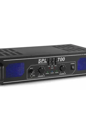 Aujourd'hui seulement - SkyTec SPL 700 - Amplificateur, 2x 350 Watts, Égaliseur 3 Bandes Intégré, Prises RCA