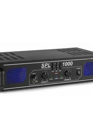 SkyTec SPL1000 - Amplificateur Professionnel, 2X 500 Watts - Noir | Réduction