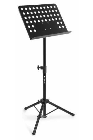 Vonyx MSS01 - Pupitre Réglable, 3 Pieds, Robuste, Inclinable et Léger | Haute qualité
