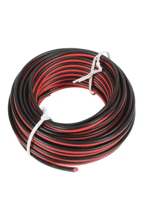 PD Connex RX30 - Câble Haut-Parleur Universel Standard, Noir/Rouge, 2x 0,75mm² - 10m | Très populaire