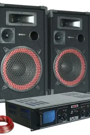 MAX 700W DJ PA Combinaison Haut-Parleur et Amplificateur avec MP3 et USB - Prix choc