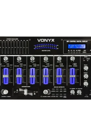 Préféré des clients - Vonyx STM-3007 Table de Mixage 6 Canaux SD/USB/MP3/LED/Bluetooth 19"