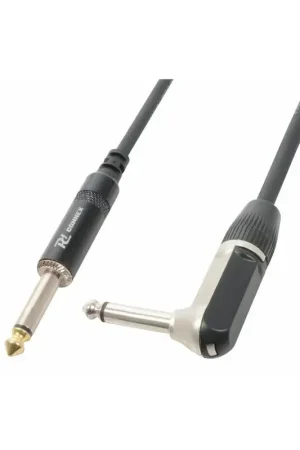 Haute qualité | PD Connex Câble Audio Cordon Guitare Jack 6,35 Mâle Mono/Jack 6,35 Mâle Mono Coudé - 6m